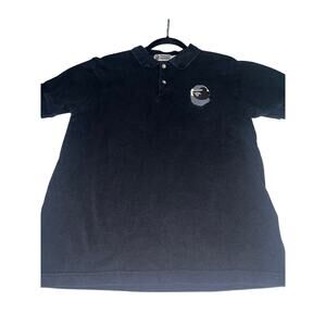 A Bathing Ape Camo 93 Logo Polo Shirt Black Size M